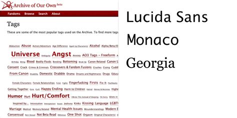 archive of our own font.